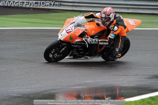 2010-05-08 Monza 0167 - La Roggia - Superstock 1000 - Free Practice - Marco Rosini - KTM 1190 RC8 R